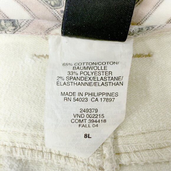 GAP Women’s Beige Bootcut Jeans Size 8L Long Stretch Cotton Blend Corduroy Pants - Picture 8 of 16